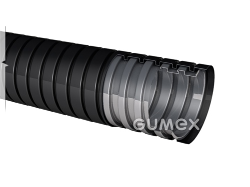 Chránička na káblové rozvody kovová METAL HOSE PA 104, 7/10mm, IP68, kov s PA povrchom, -40°C/+110°C (krátkodobo +150°C), čierna